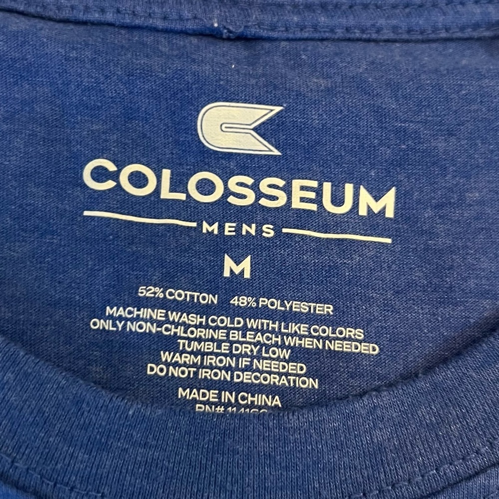 Kansas Jayhawks Colosseum Football Shirt Size‎ Medium Color Blue - Picture 3 of 4